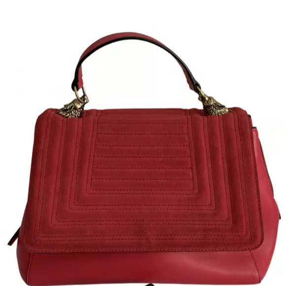 Zara Handbags - Zara City Bag Red with Wolf Detail